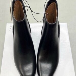 Men's Black Leather Ankle Boots